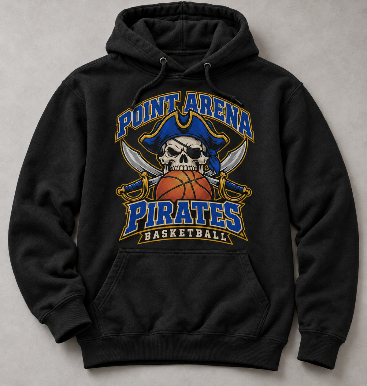 Point Arena Pirates Basketball Hoodie