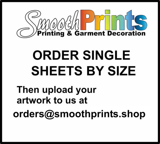 Single Sheets DTF Transfers